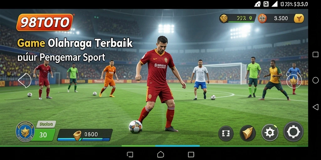 Tangkapan layar gameplay 98TOTO menampilkan aksi seru dalam olahraga.