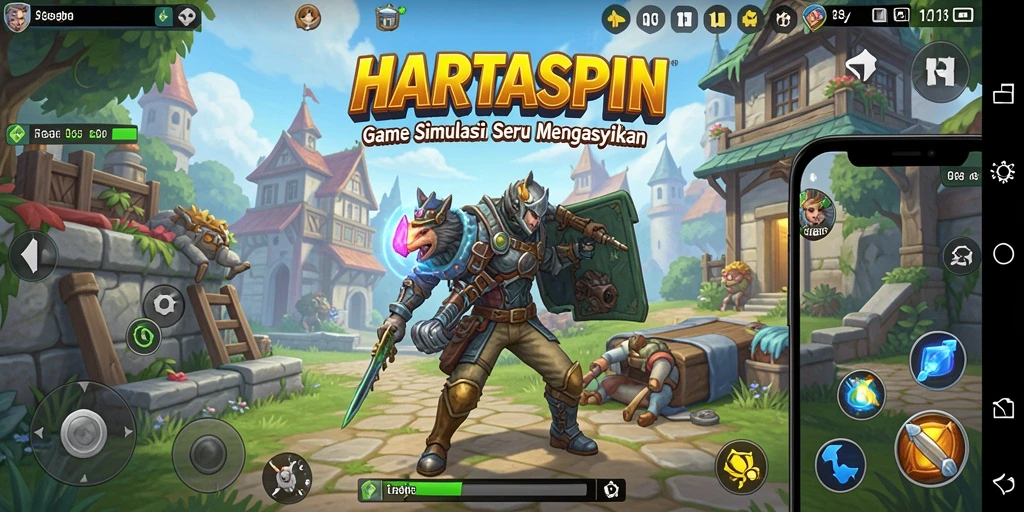 Gameplay HARTASPIN yang menarik dengan berbagai pilihan.