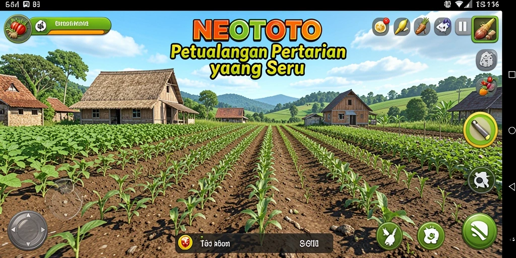 Gameplay seru di NEOTOTO, penuh warna pertanian.